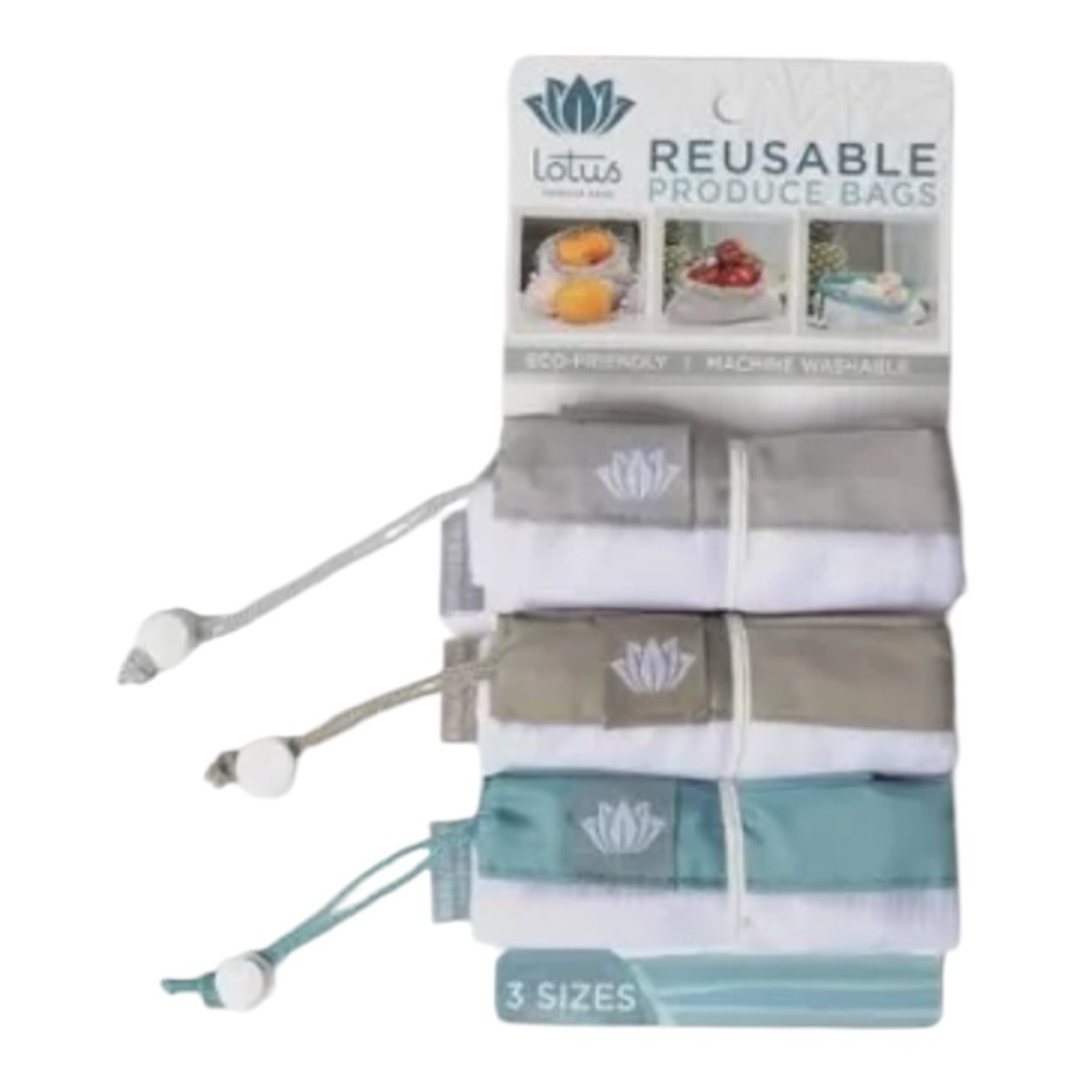 Lotus Reusable Produce Bags Set of 3